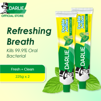 DARLIE Double Action Fresh + Clean Strong Mint Toothpaste 225gx2 (Value Pack)
