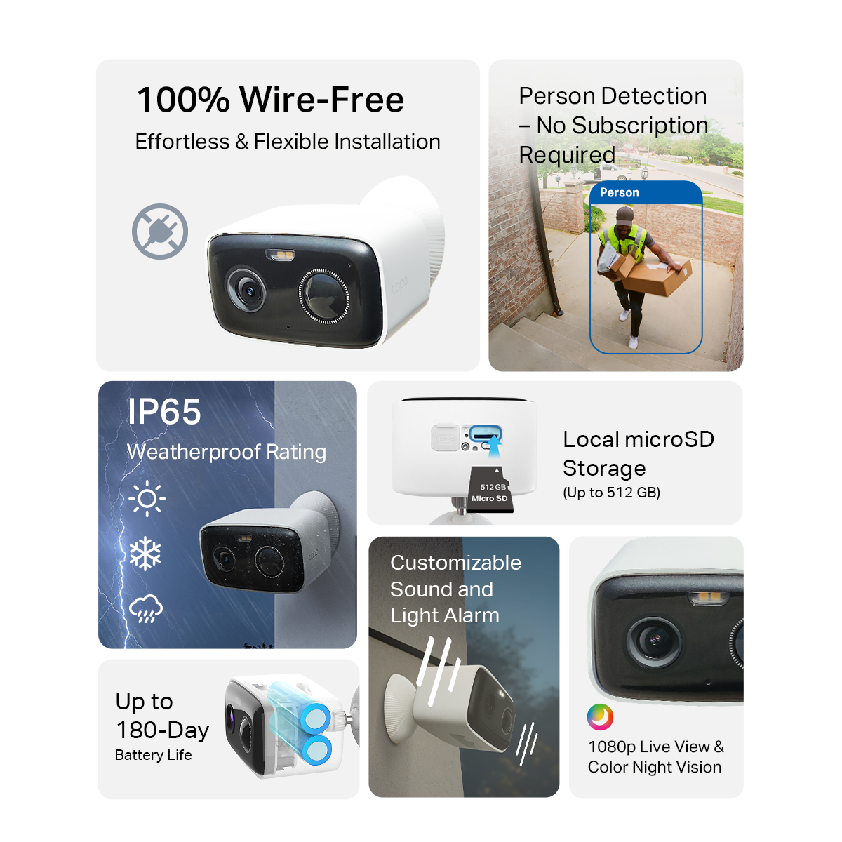 TP-Link Tapo TC82 KIT / TC80 KIT 2K/3MP Outdoor Solar CCTV