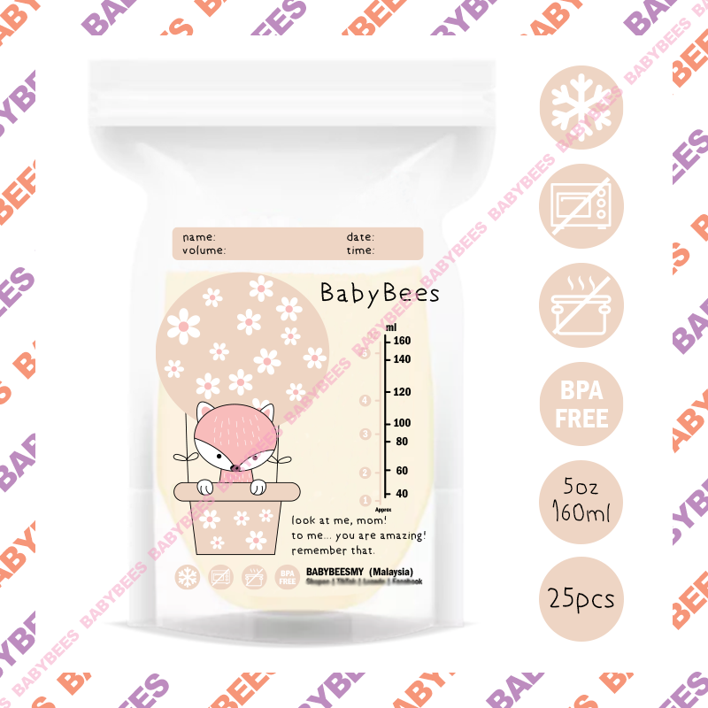 BabyBeesMY Milk Storage Bag Breastmilk Storage Bag Double Ziplock Simpan Susu
