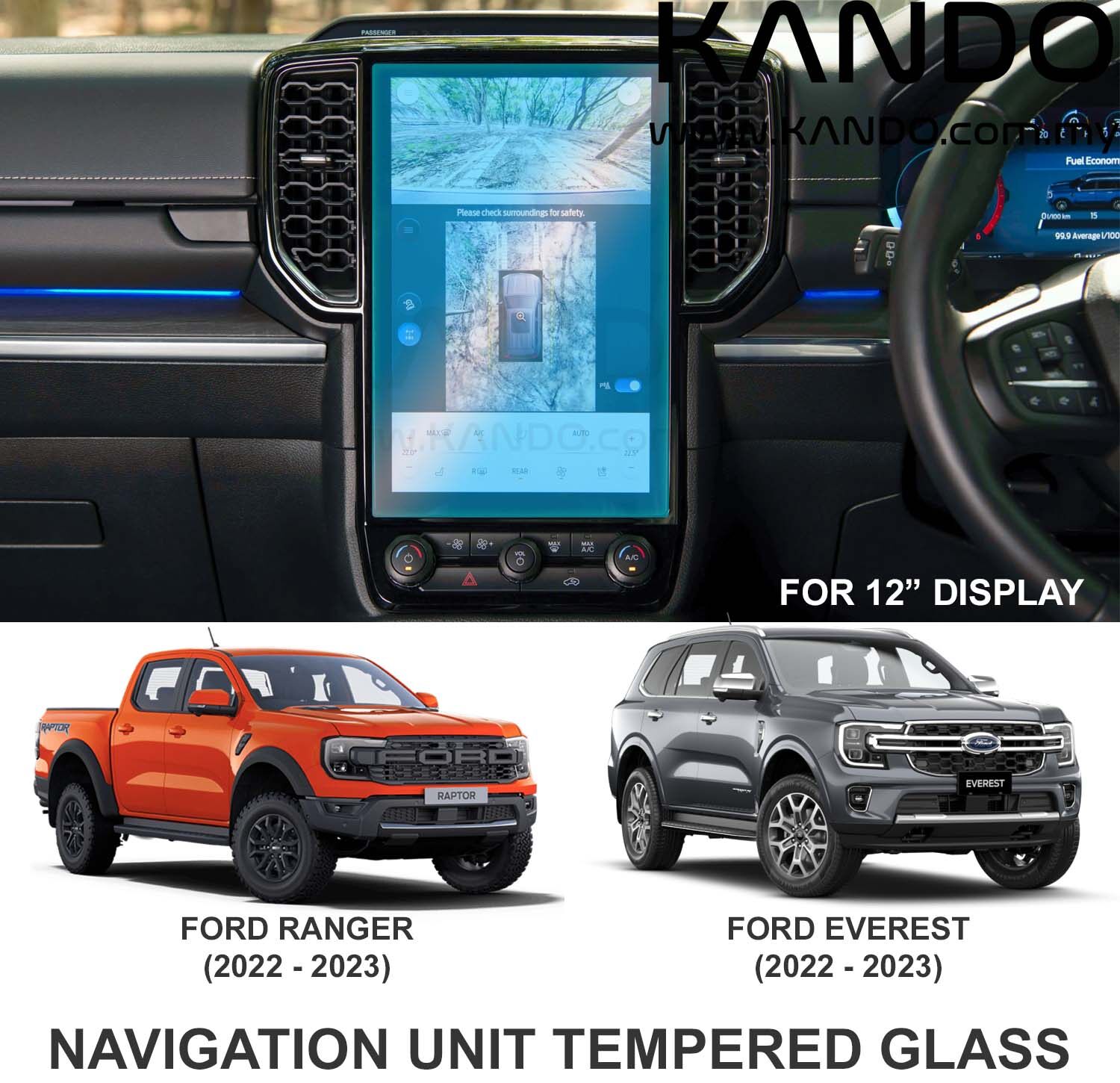 Ford Ranger Tempered Glass Protector Ford Everest Tempered Glass Protector WildTrak Tempered Glass Protector Raptor Tempered Glass Protector Ranger Head Unit Glass Ford Everest GPS Glass Protector Ford Everest Head Unit Glass Protector