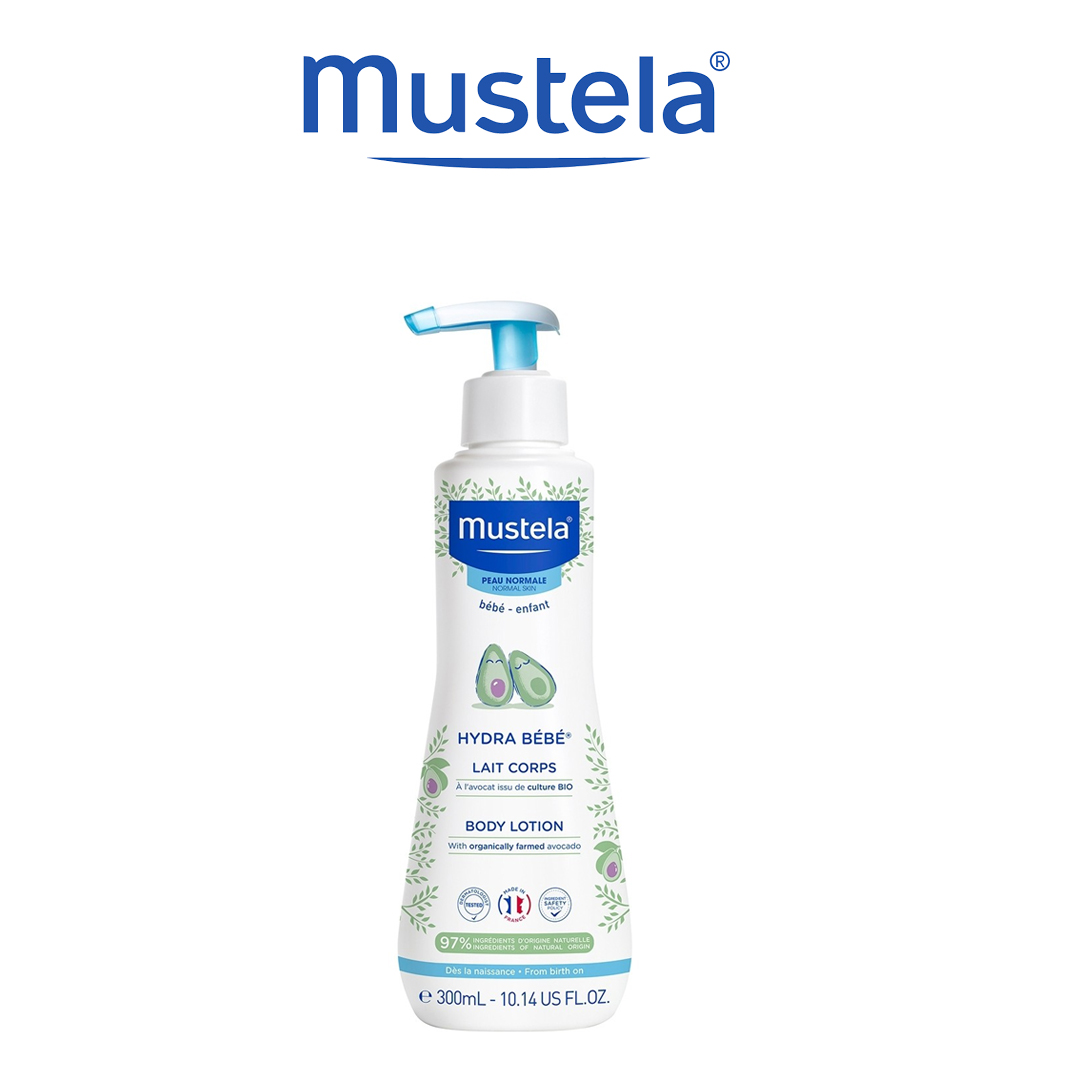 NEW STOCK! MUSTELA Hydra BeBe Body Lotion 300ml / 500ml / 750ml - (For Baby Normal Skin)