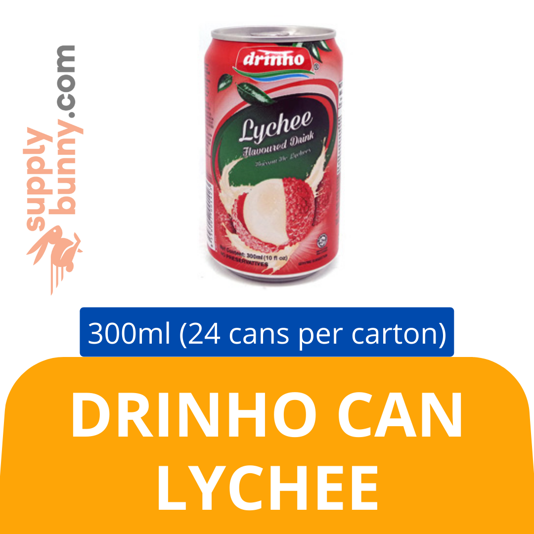 Drinho Can Lychee (300ml X 24 cans) (sold per carton) 顶好罐装荔枝饮料 PJ Grocer Lychee Tin