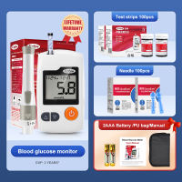 Cofoe YiLi Blood Glucose Test Kit with 50pcs Test Strips 50pcs Lancets Blood Sugar Monitoring Glucometer Complete Set Diabetic Test Monitor Kit for Diabetes Meter Full Set