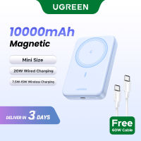 UGREEN 10000mAh Magsafe mini Powerbank 10000mAh Magnetic Wireless Powerbank for Samsung S26 Ultra S25 UltraSamsung S26 Ultra S25 Ultra Ultra iPhone 16 Pro Max iPhone 17 Pro Max iPhone 18 Pro Max Airpods 3 Airpods Pro/ Pro 2 AirPods 4 ANC