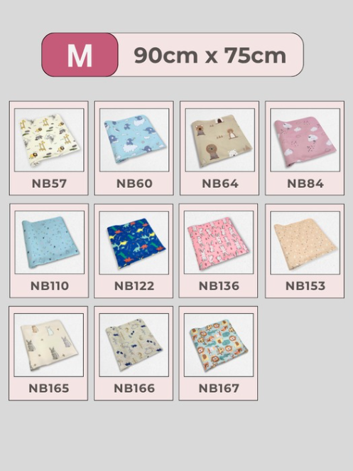 BabyCoco Multipurpose Diaper Mat | Universal Diaper Pad | Lochia Pad (75cm x 90cm) 隔尿墊 | 恶露垫 MIX