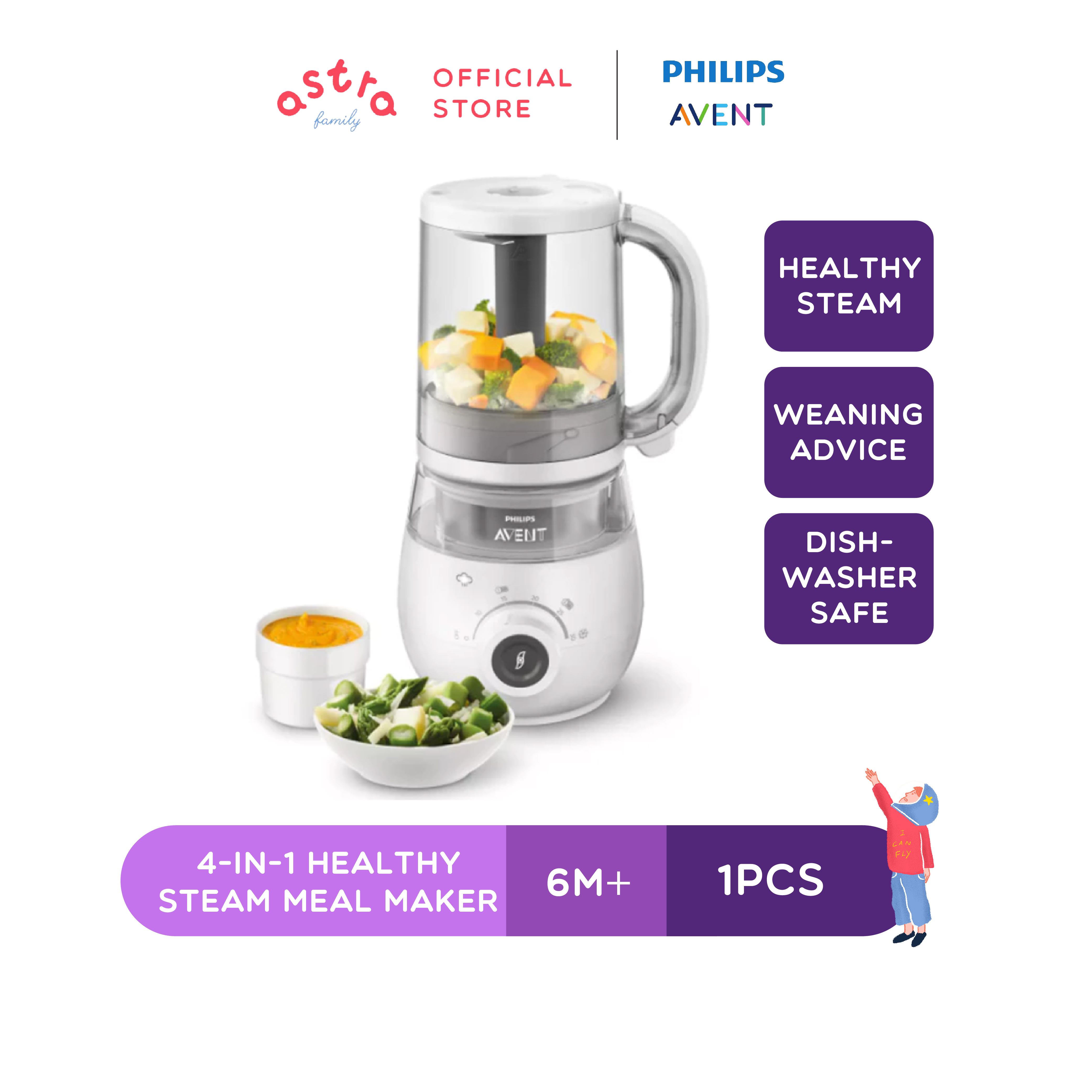Philips Avent 4-In-1 Healthy Steam Meal Maker