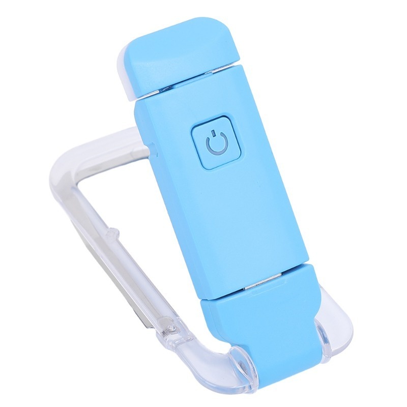 USB Mini Eye Protection Folding Book Clip Light LED Three Colours Adjustable Brightness Portable Bookmark Children Reading Book Light Night Light