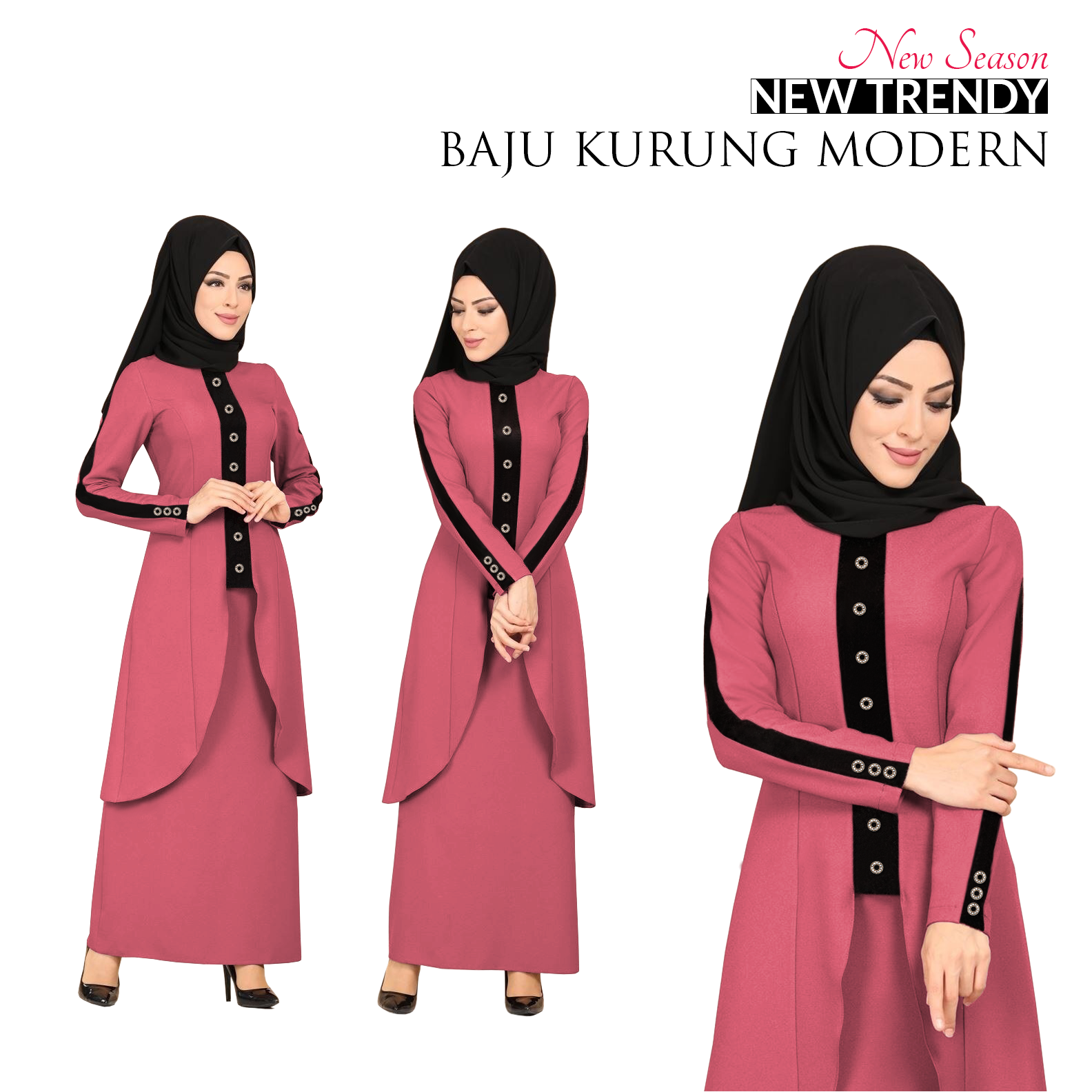 New Collection New Season Trendy Baju Kurung Modern for Muslimah READY STOCK HOT ITEM 2020