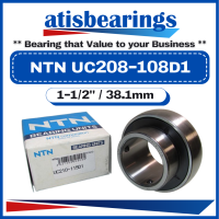 NTN UC208-108D1 ( 38.1mm ) 100% ORIGINAL Made In Japan Insert Bearings With UC Type Set Screw