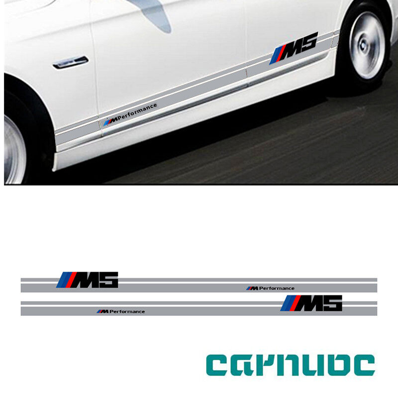 Miếng dán xe hơi bmw miếng dán trang trí sườn cửa thân xe hơi màu xám cho m3 m5 e46 e36 f10 e90 f30 f20 e39 x3 x1 x5 e53 e60 e90 e30 e34 f15 f30