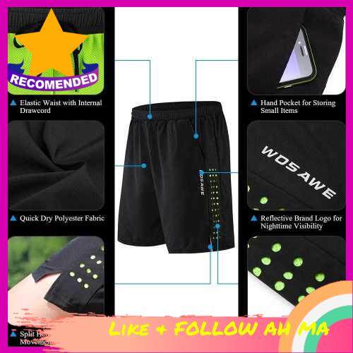 Best Selling Men Bike Short with 3D Gel Padding and Mesh Lining Breathable Quick Dry Loose-Fit Bicycle Shorts Cycling Running Summer Shorts (Black)