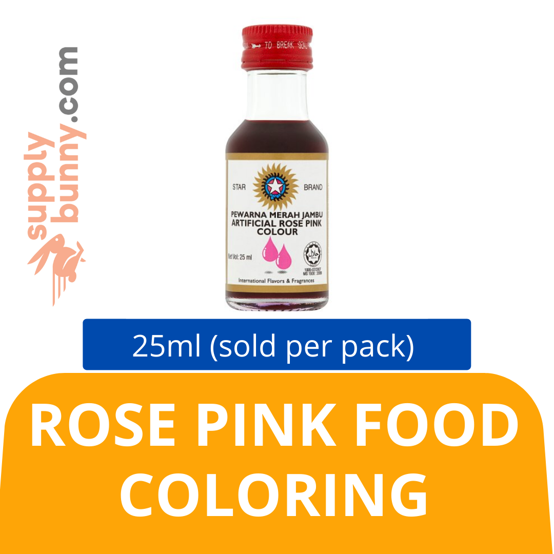 Rose Pink Food Coloring 25ml (sold per bottle) 食用色素(玫瑰粉) PJ Grocer Pewarna Makanan Rose Pink