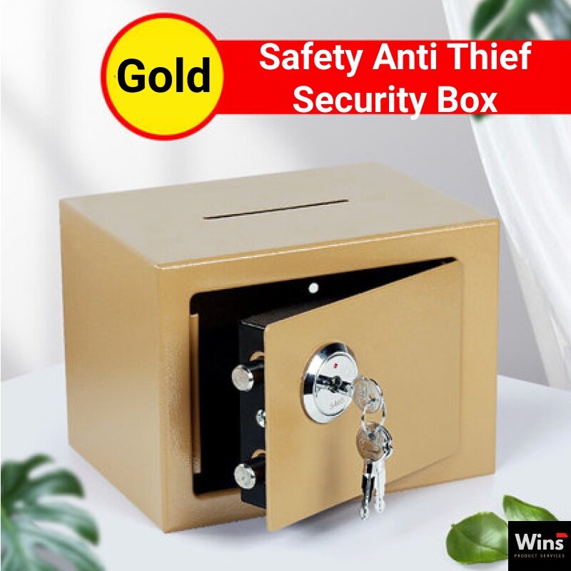 Premium Safety Anti Thief Security Box Home Office Digital Safe Box Money Box Metal Peti Simpanan Besi Kota