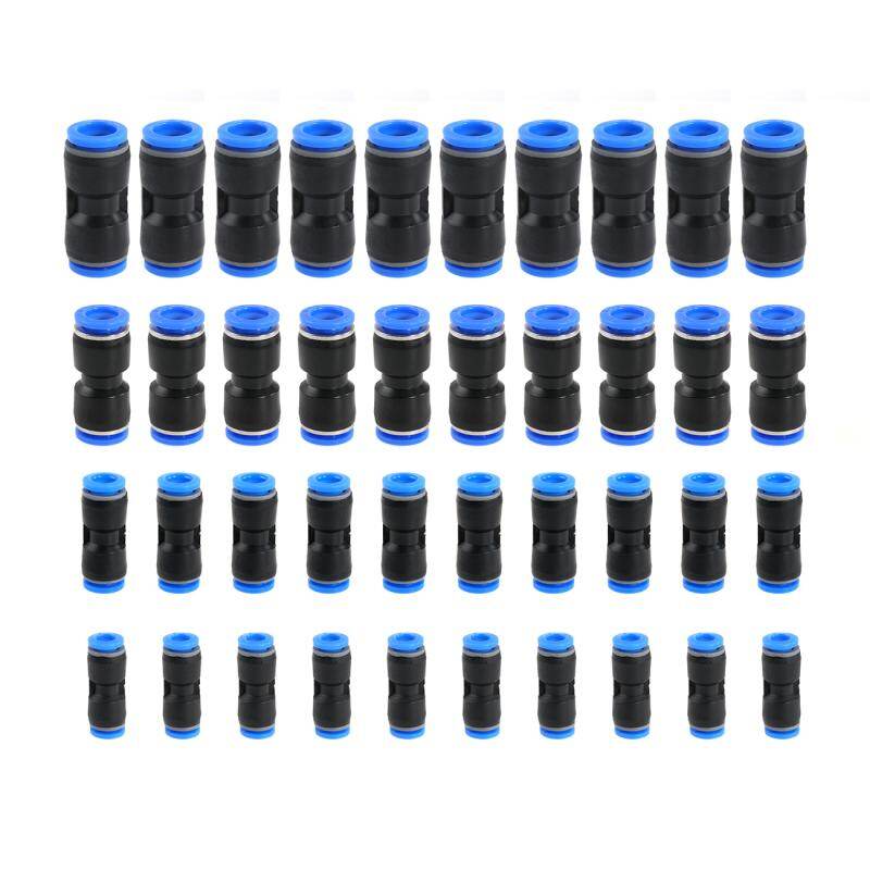 40 cái đầu nối đẩy thẳng, đầu nối khí nén tháo nhanh 6/8 /10/12 mm phụ kiện đường dẫn khí cho năm 1/4 5/16 ống 3/8 1/2