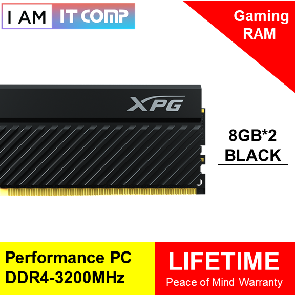 ADATA XPG GAMMIX D45 16GB ( 8GBX2 ) 1 PAIR DDR4 3200MHz U-DIMM DESKTOP RAM