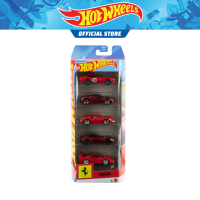 [NEW ARRIVAL] Hot Wheels Toy Ferrari Cars Die-Cast 5-Pack in 1:64 Scale Collectible Vehicles for Play or Display (JLN12)