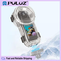 For Insta360 X5 PULUZ Quick Release 60m Waterproof Sealed Diving Case (Transparent)