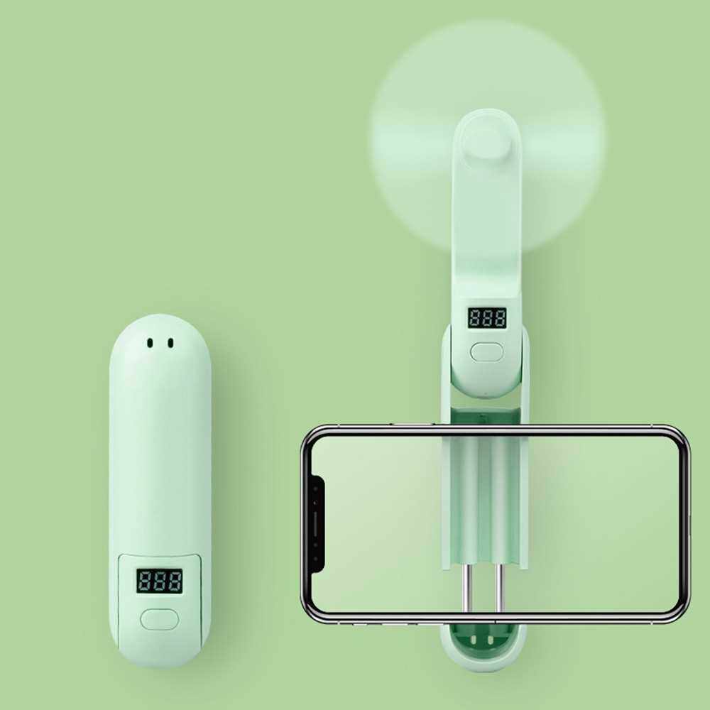 2020 New Style USB Mini Folding Multi-Function Portable Outdoor Fan (Green)