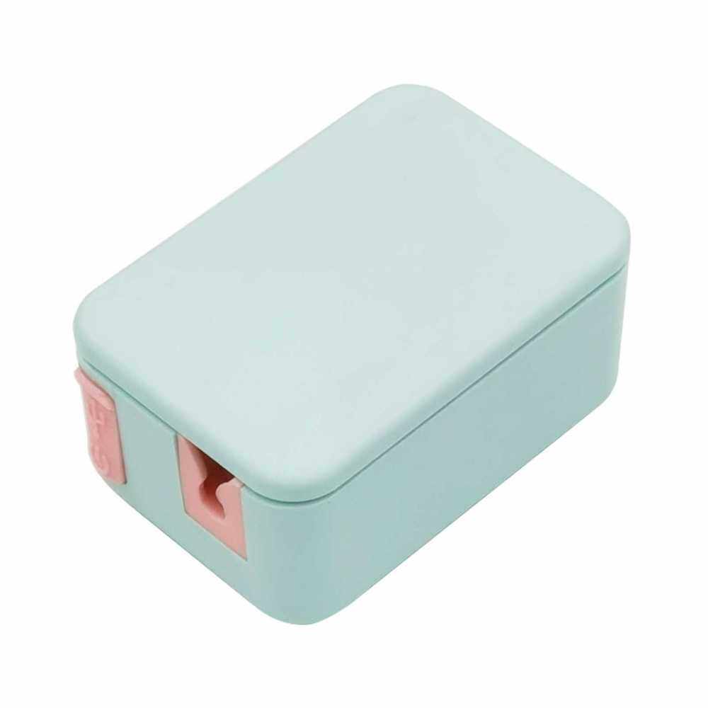 Toothbrush Cleaner Box Rechargeable Portable Toothbrush Holder Wall Mounted for Bathroom Travel Home (Blue)