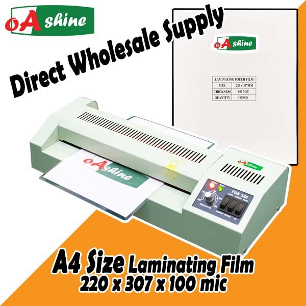 A4 Size Laminating Film / Plastic Laminating Film / A4 Laminator Film / Laminate Pouch / Laminating Paper