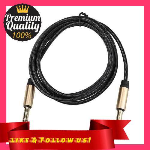 People\'s Choice 6.5mm Audio Cable Male to Male Connection Cable for Electronic Drum/ Speaker/ Audio Mixer/ Microphone/ Amplifier 1.8m Black (Standard)