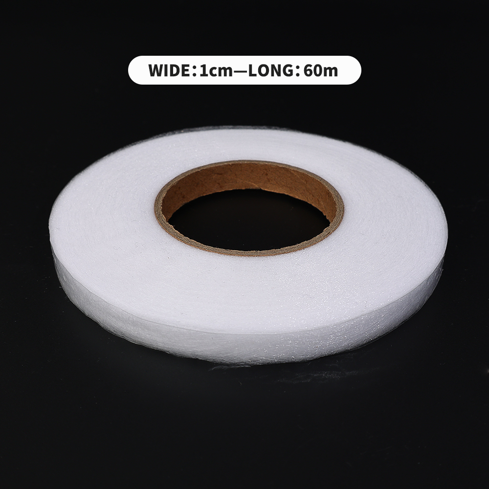 60M Double-sided Adhesive Interlining Cloth Nonwoven Bonded Cloth Sewing Fabric Tape Patchwork Cloth Garment Sewing Accessoriess