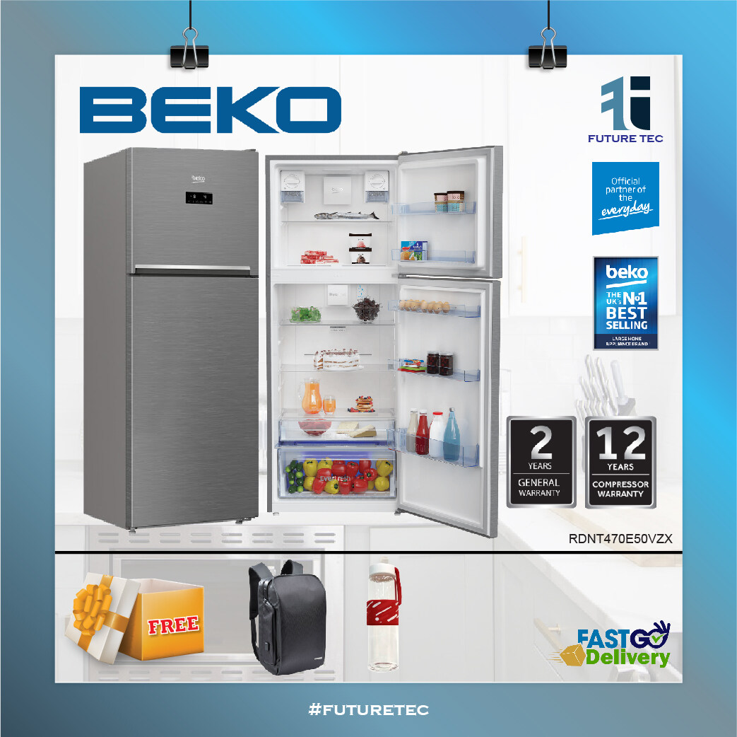 Price List Peti Ais BEKO RDNT470E50VZX Terbaik Price List Peti Ais BEKO RDNT470E50VZX Terbaik