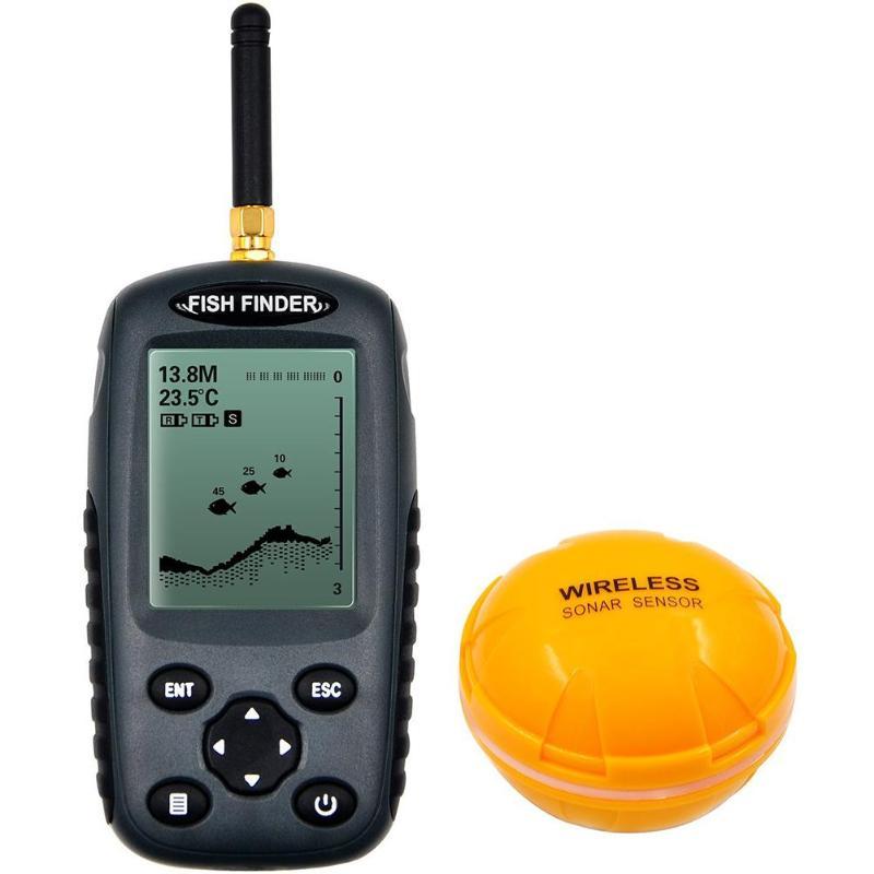FFW718 Fish Finder Upgrade FF998 Rechargeable Dot Matrix Wireless Fishfinder Sensor Fish Detector Smart Sonar Echo Sounder Pesca ราคา 7,186 บาท*ส่งฟรี