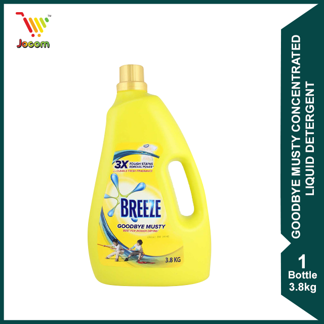Breeze Goodbye Musty Concentrated Liquid Detergent 3.8kg [KL & Selangor Delivery Only]