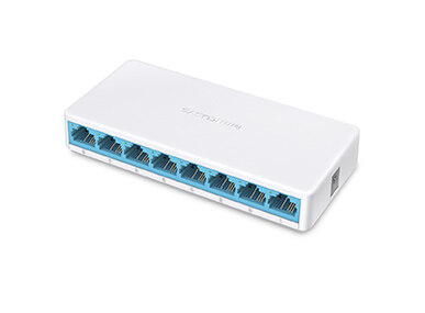 Mercusys MS108 8-Port 10/100Mbps Desktop Network Ethernet LAN Switch MS108 (Powered by TP-Link) TP Link