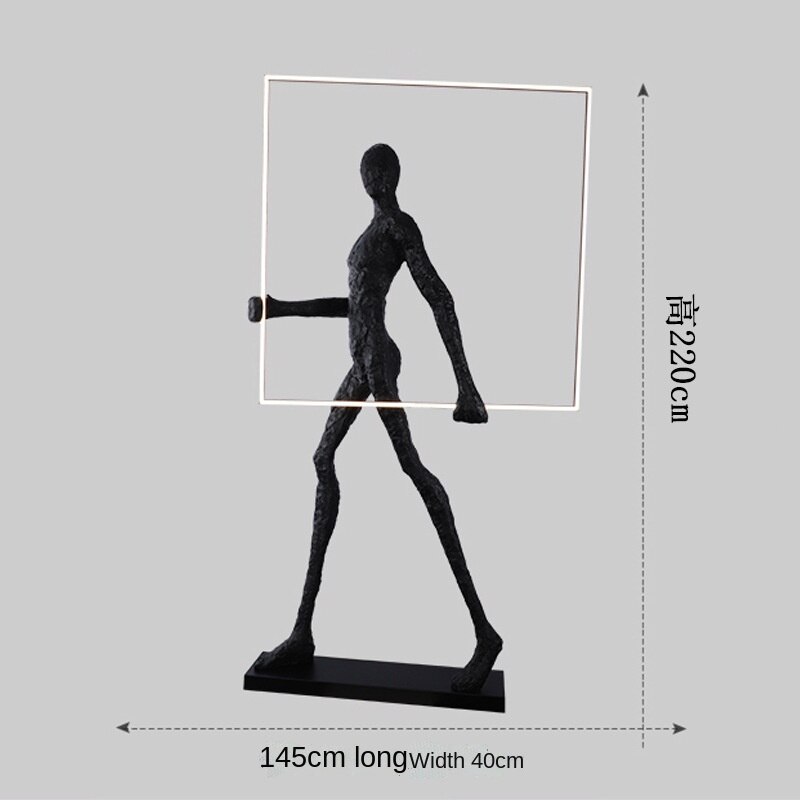 HEIKESZ Humanoid Art Floor Lamp Sales Department Model Room Exhibition Hall Hotel Creative Body Sculpture Living Room Decoration Decorative Lamp Warm Room Lamps Light Chandelier for Living Chandelier Bedroom Chandelier Lights Room Lighting Ceiling