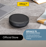 Jabra Speak2 75 MS – Professional Wireless Speakerphone for Microsoft Teams (With Link380A Dongle)