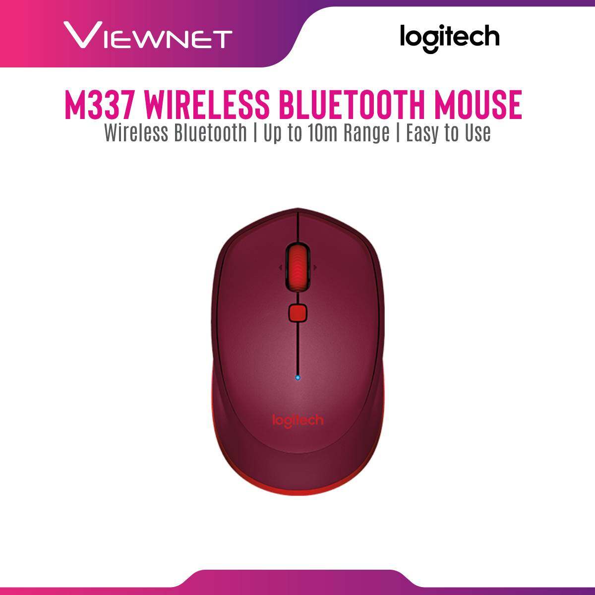 Logitech M337 Bluetooth Wireless Mouse Black/Blue/Red (910-004521/910-004534/910-004535)