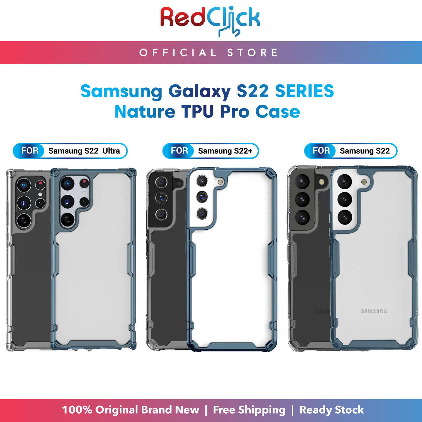 Nillkin Samsung Galaxy S22 / S22+ / S22 Ultra Nature TPU Pro Crystal Clear Shockproof Bumper Case