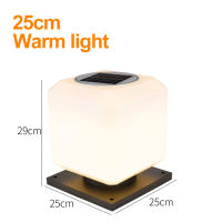【Ready Stock】Vimite LED Lampu Solar Pillar Lights Outdoor Waterproof Energy Saving Post Lamp Garden Fence Lightings for House Gate Column Head Lamp Courtyard Decor Warm White 太阳能柱头灯