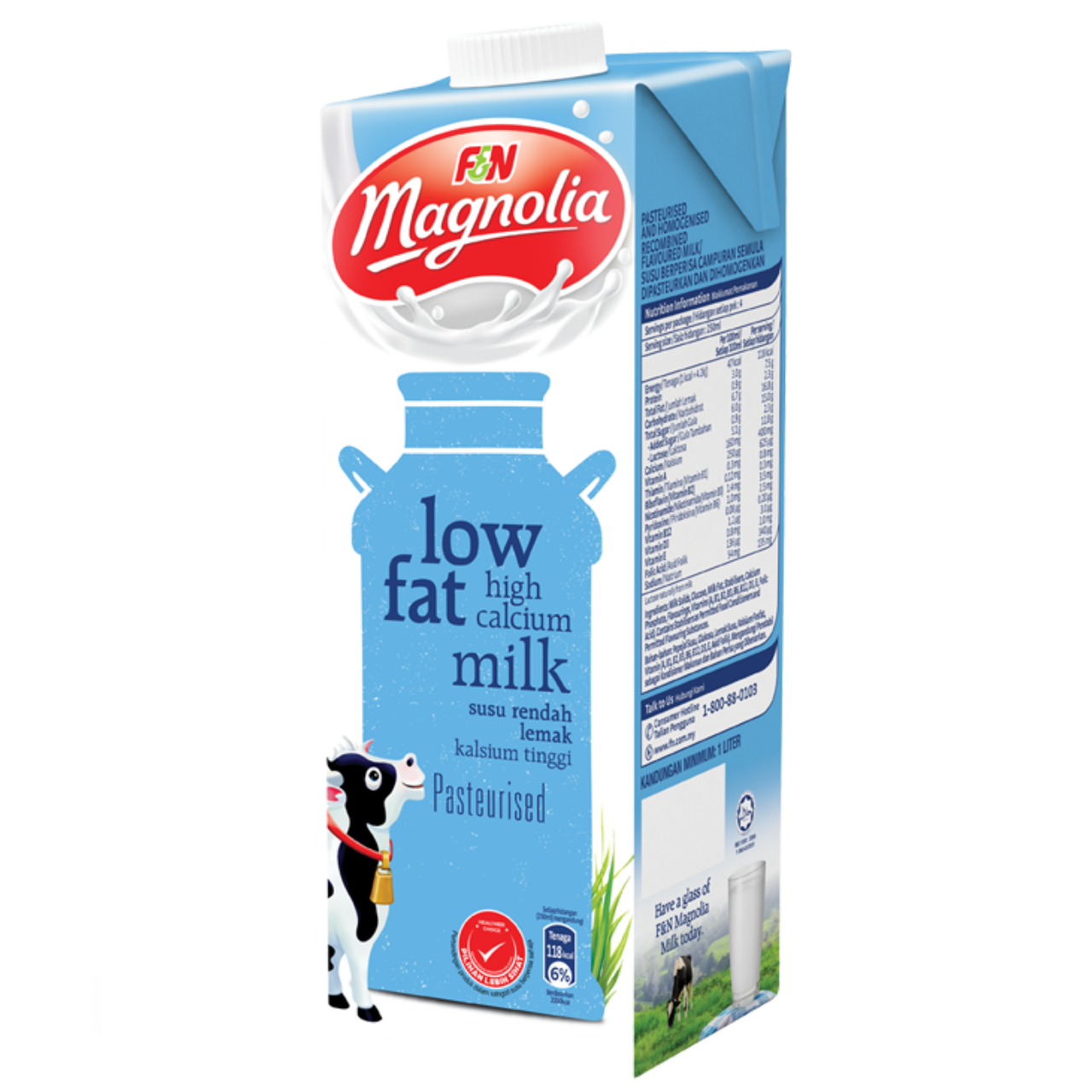 Magnolia Pasteurised Low Fat HiCal Milk 1L