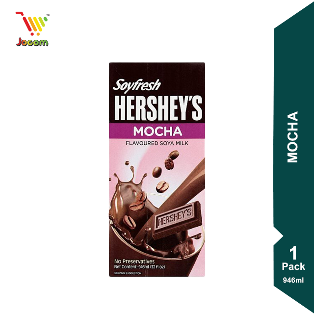 Hersheys Soyfresh Mocha Flavoured Soya Milk 946ml [KL & Selangor Delivery Only]
