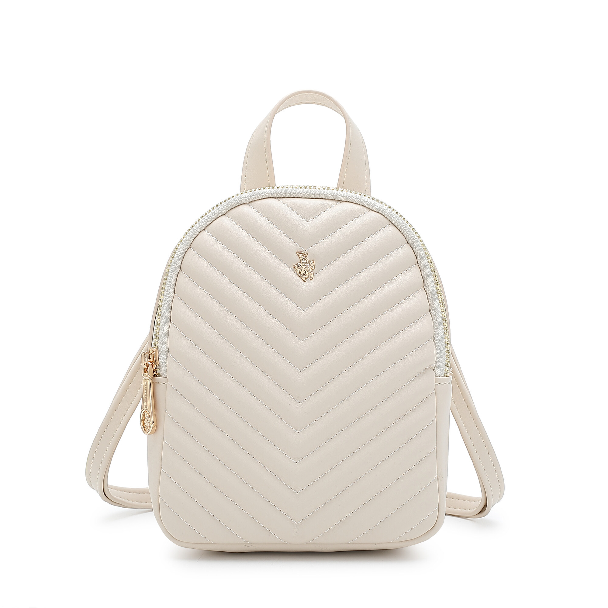 SWISS POLO Ladies Quilted Mini Backpack HJL 810-2 WHITE