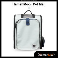 HamshMoc Expandable Pet Backpack Ventilated Design Pet Carrier Multifunctional Collapsible for Traveling Hiking Camping for Cats Dogs and Small Animals