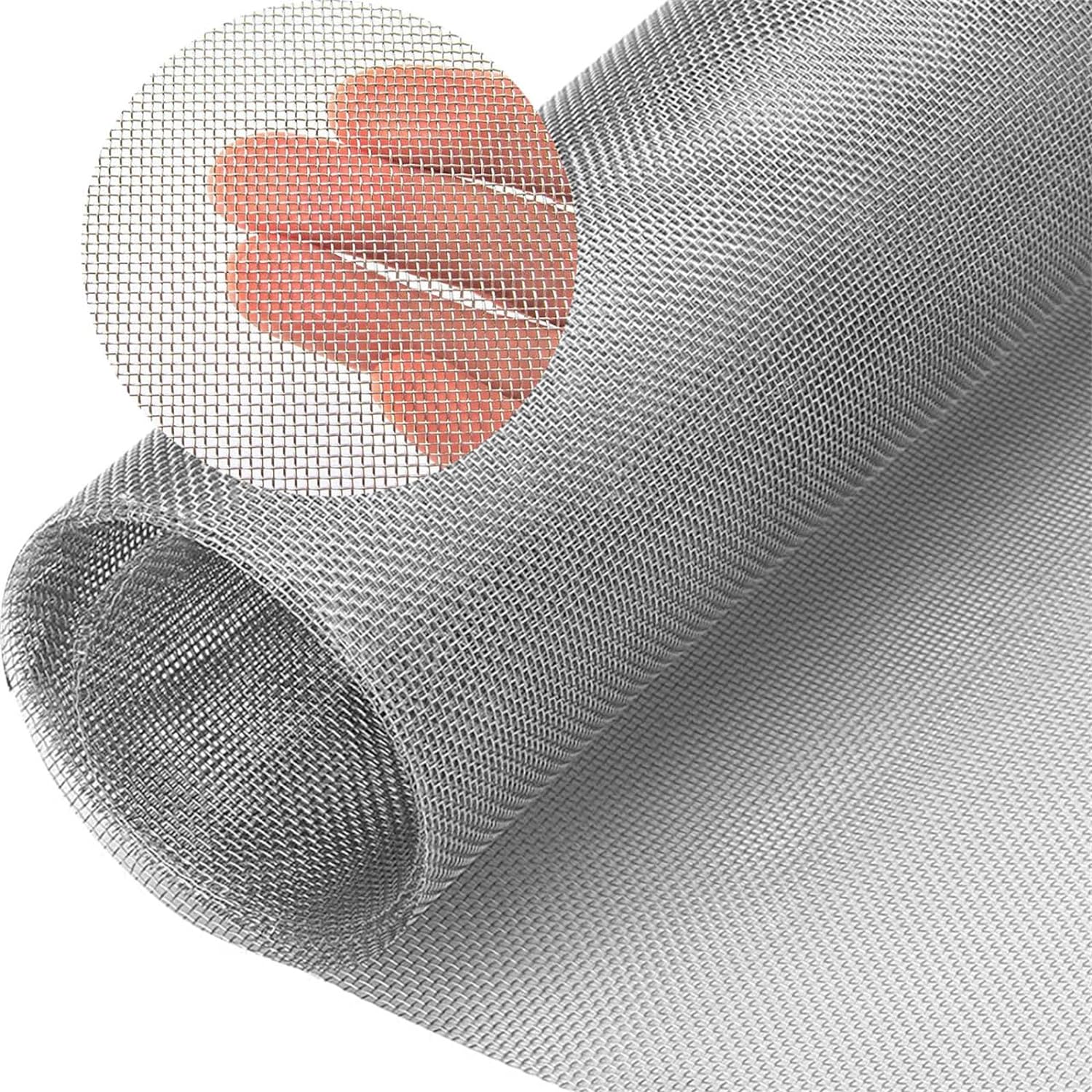 304 Stainless Steel Mesh Wire Mesh Window Screen Door Screen Security Net Mosquito Mesh for Home Cabinet Patio Screen Jaring Nyamuk Anti Serangga