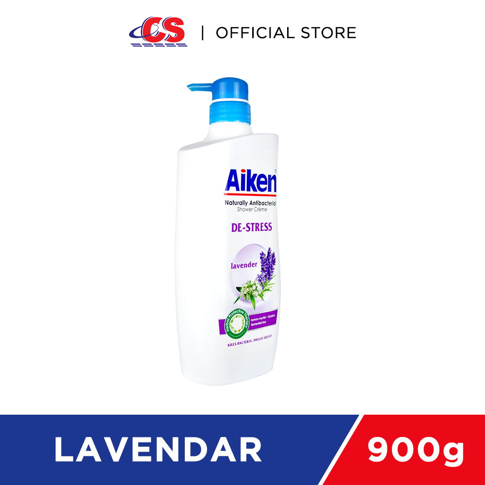 AIKEN Anti Bacteria Shower Cream Protect & DeStress Lavender 950g PGMall