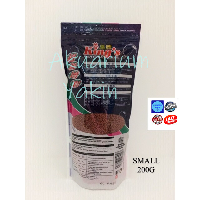 4077 KING’S FISH FOOD 200G SIZE: S