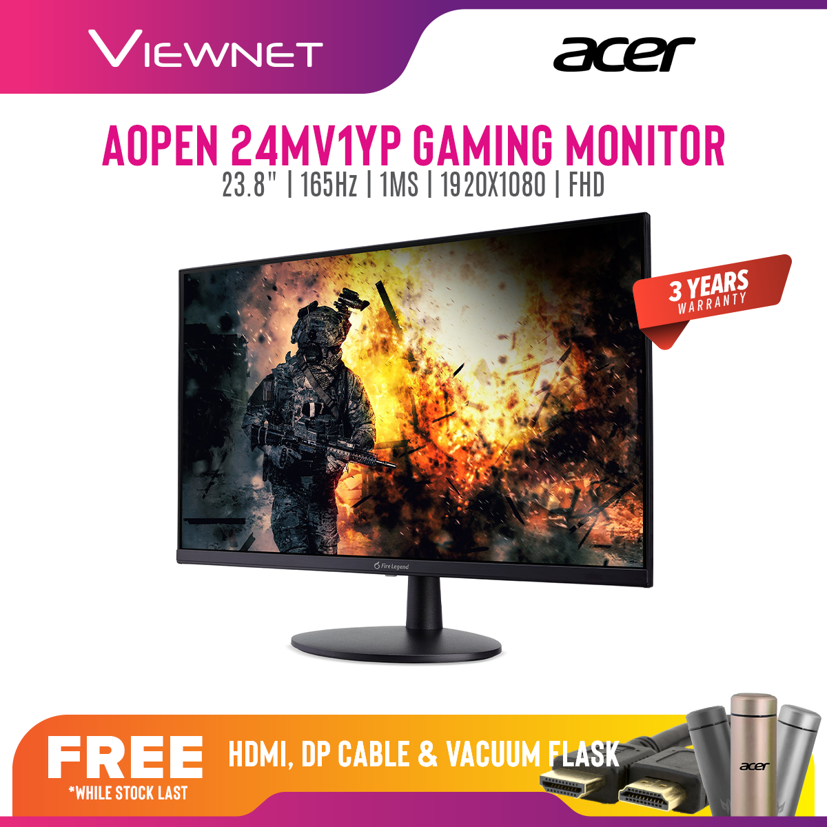 Acer AOpen 24MV1Y P Flat 23.8