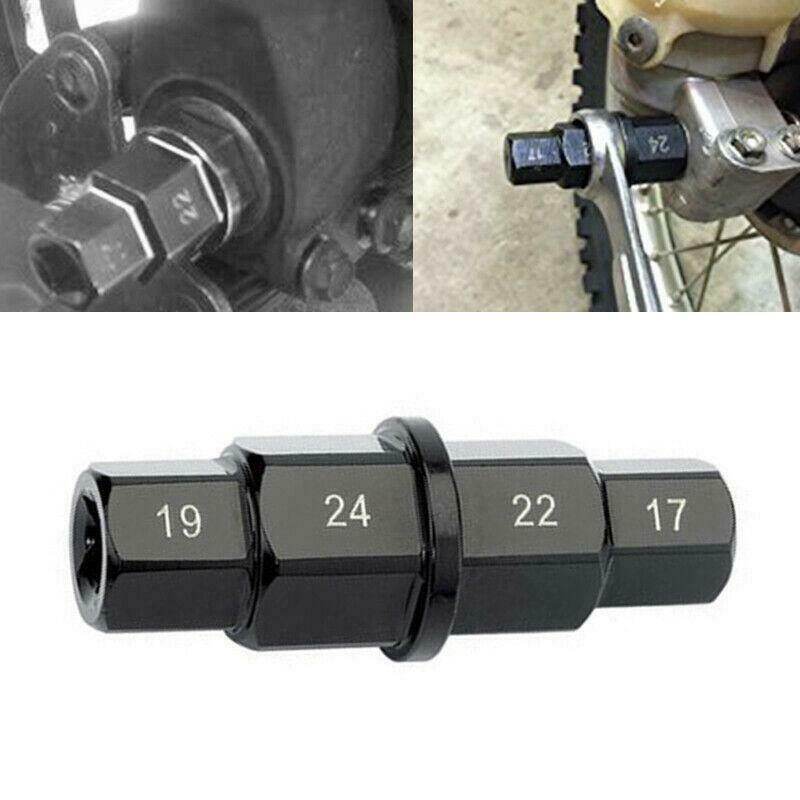 Motorcycle Repair Tools Front Wheel Spindle Special Disassembly Wrench Disassembly Sleeve Universal Hex Socket