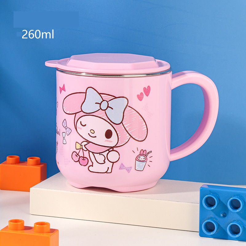 Sanrio Kids Milk Cup Cute Cartoon 316 Stainless Steel (260ml)