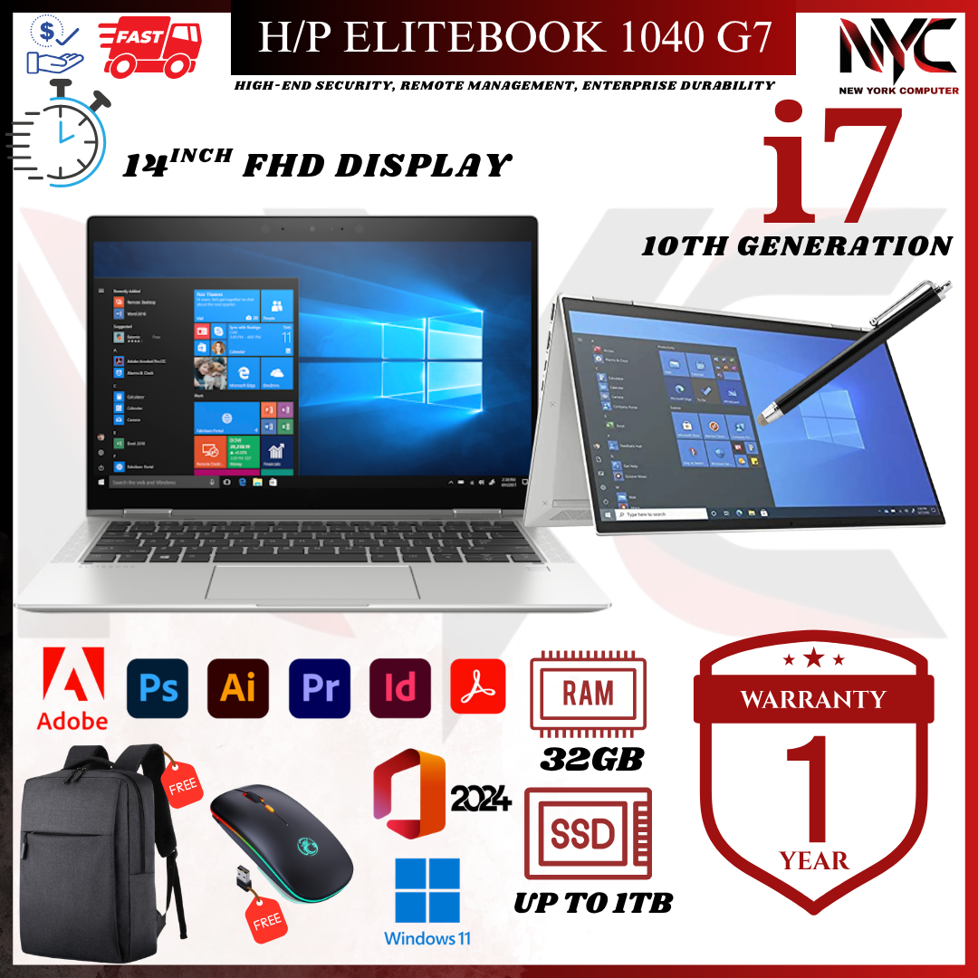 HP EliteBook x360 1040 / 1030 G8 | i7 11th Gen | 14" Touch