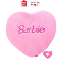 [100% Authentic]MINISO × Barbie Co-Branded Portable Heart Storage Bag Unfolds Into Fluffy Lounge Blanket