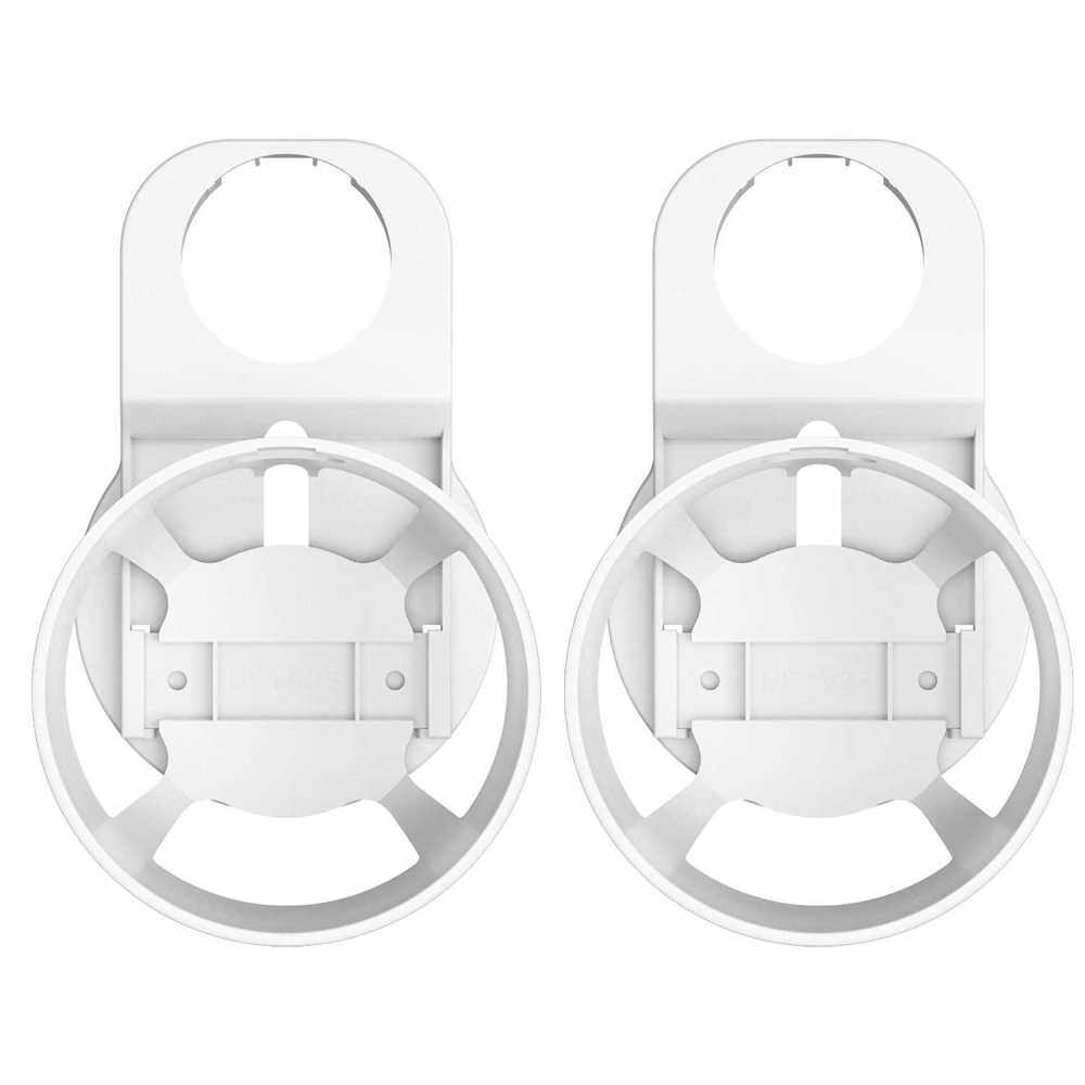 Outlet Wall Mount Holder for Google Nest WiFi Point Easy Installation and No Cord Clutter Holder Bracket No Screws, White, 2 Pack (White)