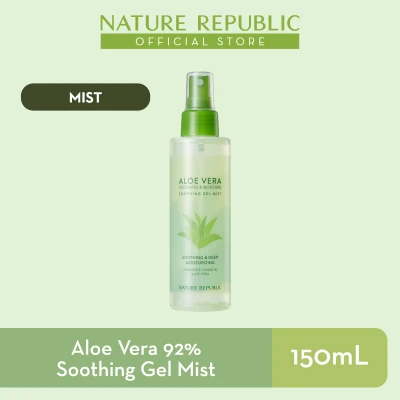 Nature Republic Soothing & Moisture Aloe Vera 92% Soothing Gel Mist - for Dry Skin (155 mL)