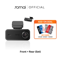 [2026 NEW] 70mai A210 Dashcam 1080P Full HD + HDR | Dual Channel | Built-in GPS | Supercapacitor | Super Night Vision